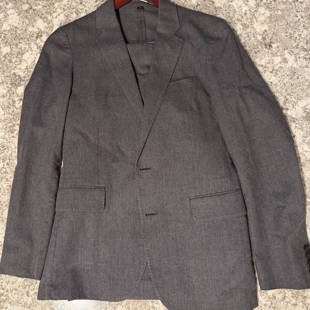 J.Crew Ludlow Suit 40R 34x32 Moon British Cloth Gray Slim Fit Mens